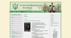 Desktop Screenshot of husaren10-stendal.de